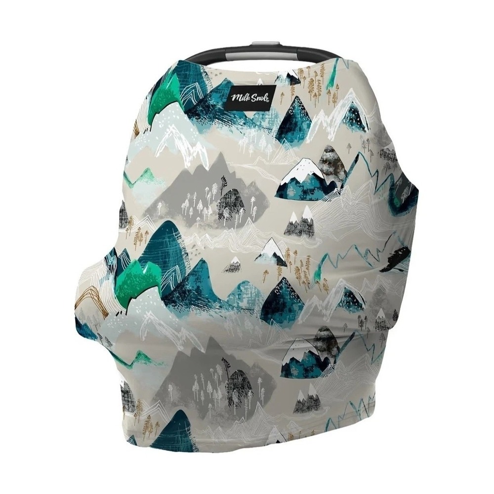 Milk Snob 5-in-1 Breathable Car Seat Cover Nursing Rocky Mountains